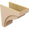 Ekena Millwork 11"W x 22"D x 22"H Classic Helena Rough Cedar Woodgrain TimberThane Corbel, Primed Tan CORUR11X22X22HELRCPR - alternate 3